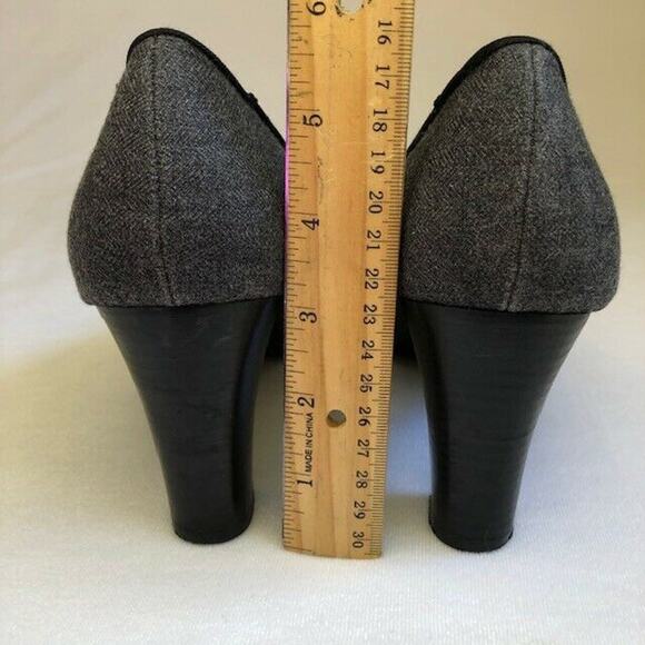 Liz Claiborne gray black tweed pumps 3 1/4" heel size 10 "Joanie" - Picture 2 of 5